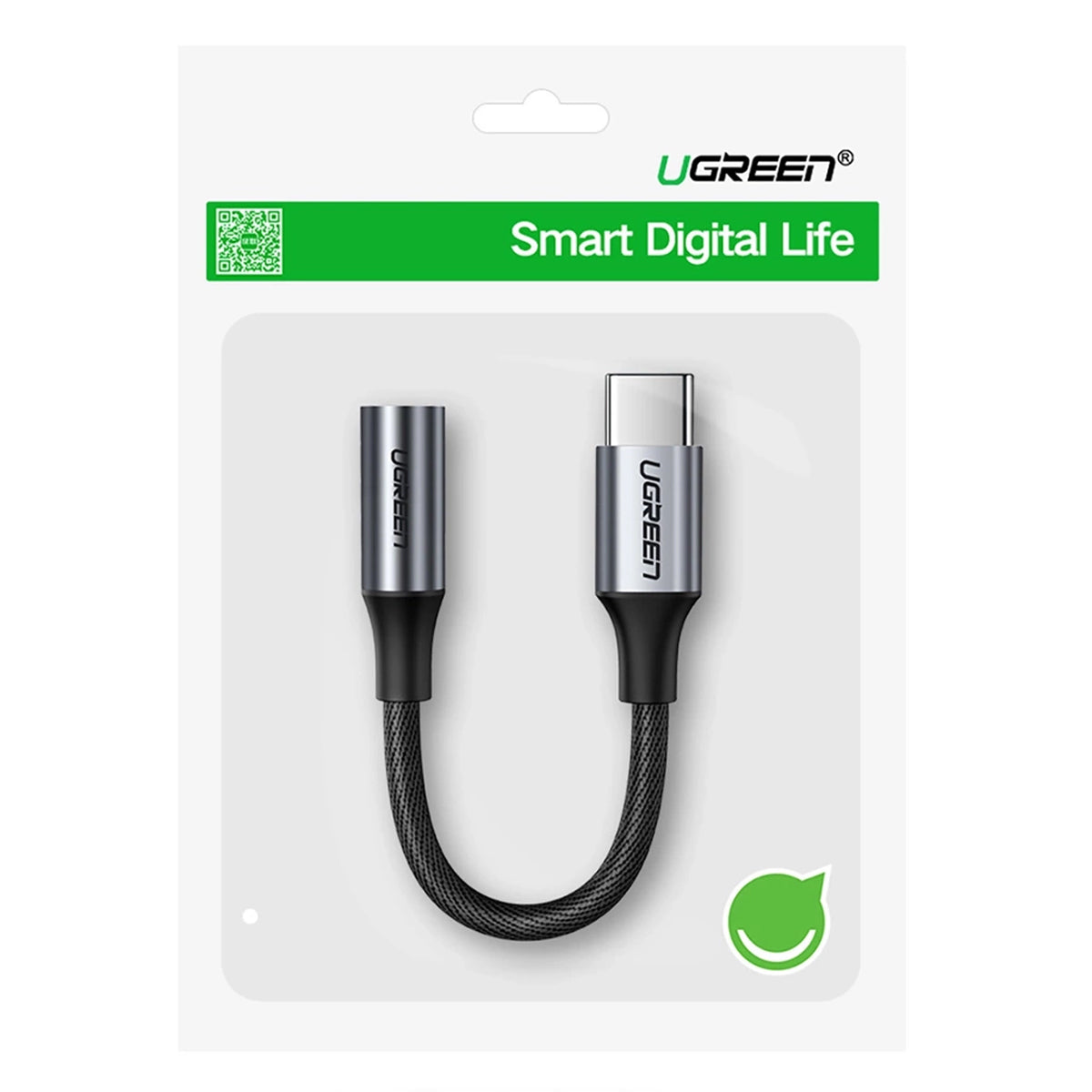 Ugreen USB-C to 3.5mm Audio Adapter - 10cm (Space Gray) (AV161/80154)