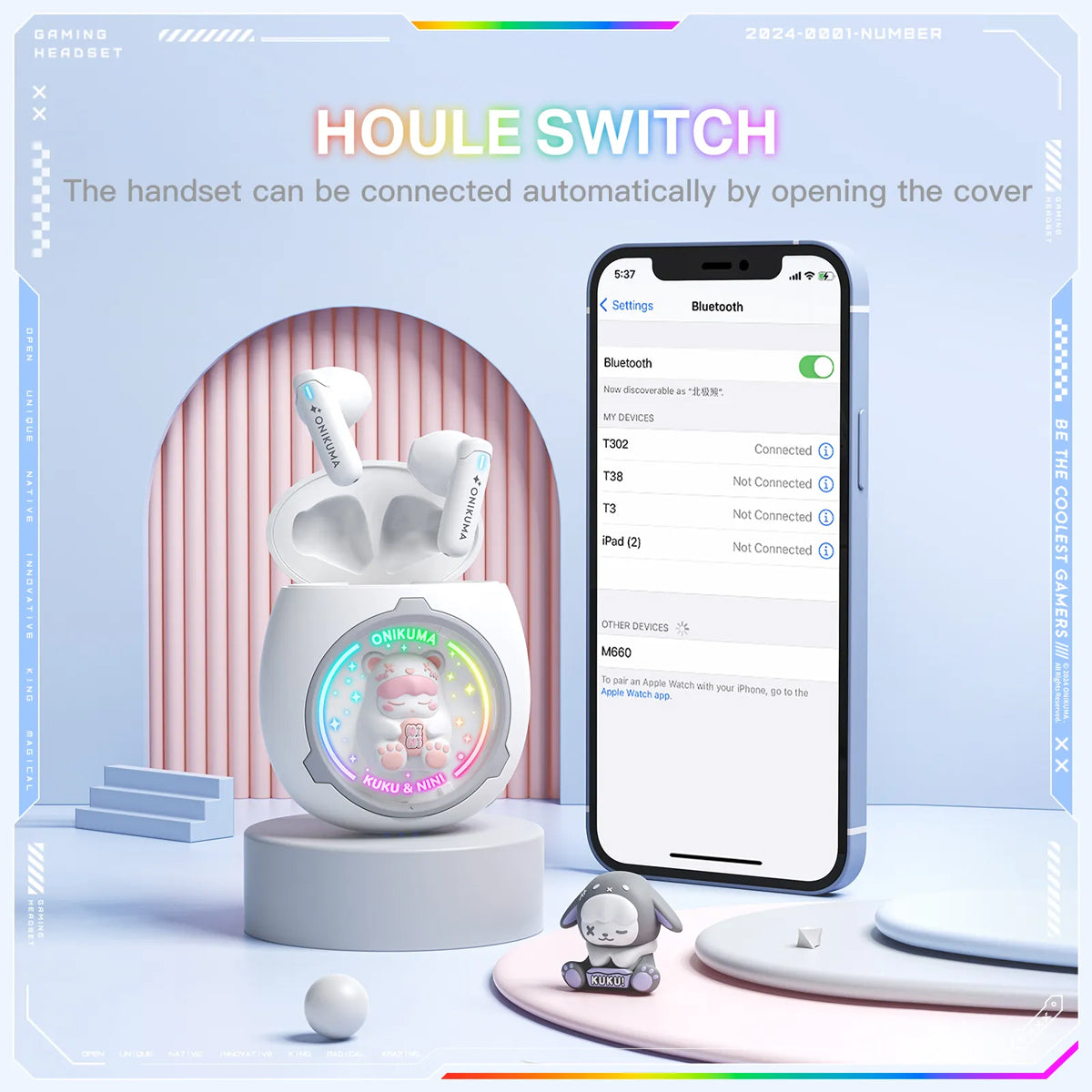 Onikuma T302 Wireless Earphones