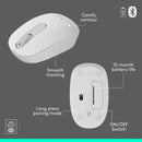 Logitech MK250 Compact Wireless Mouse and Keyboard (Off-White) (920-013560)