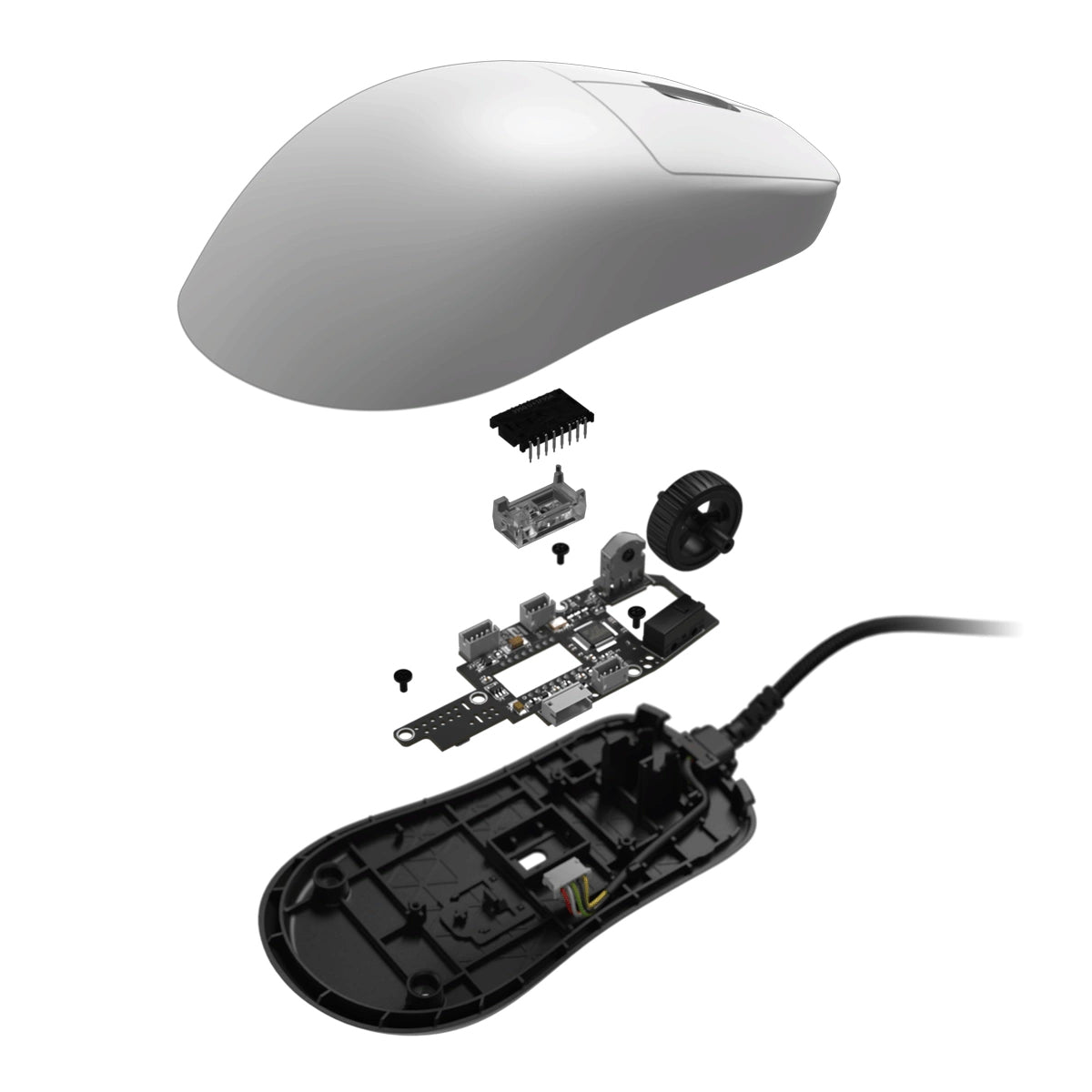 Endgame Gear OP1 8K V2 Wired Gaming Mouse (Dark Frost, White)