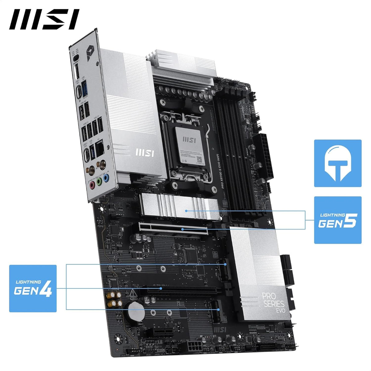 MSI Pro X870E-S EVO WiFi DDR5 AMD Motherboard