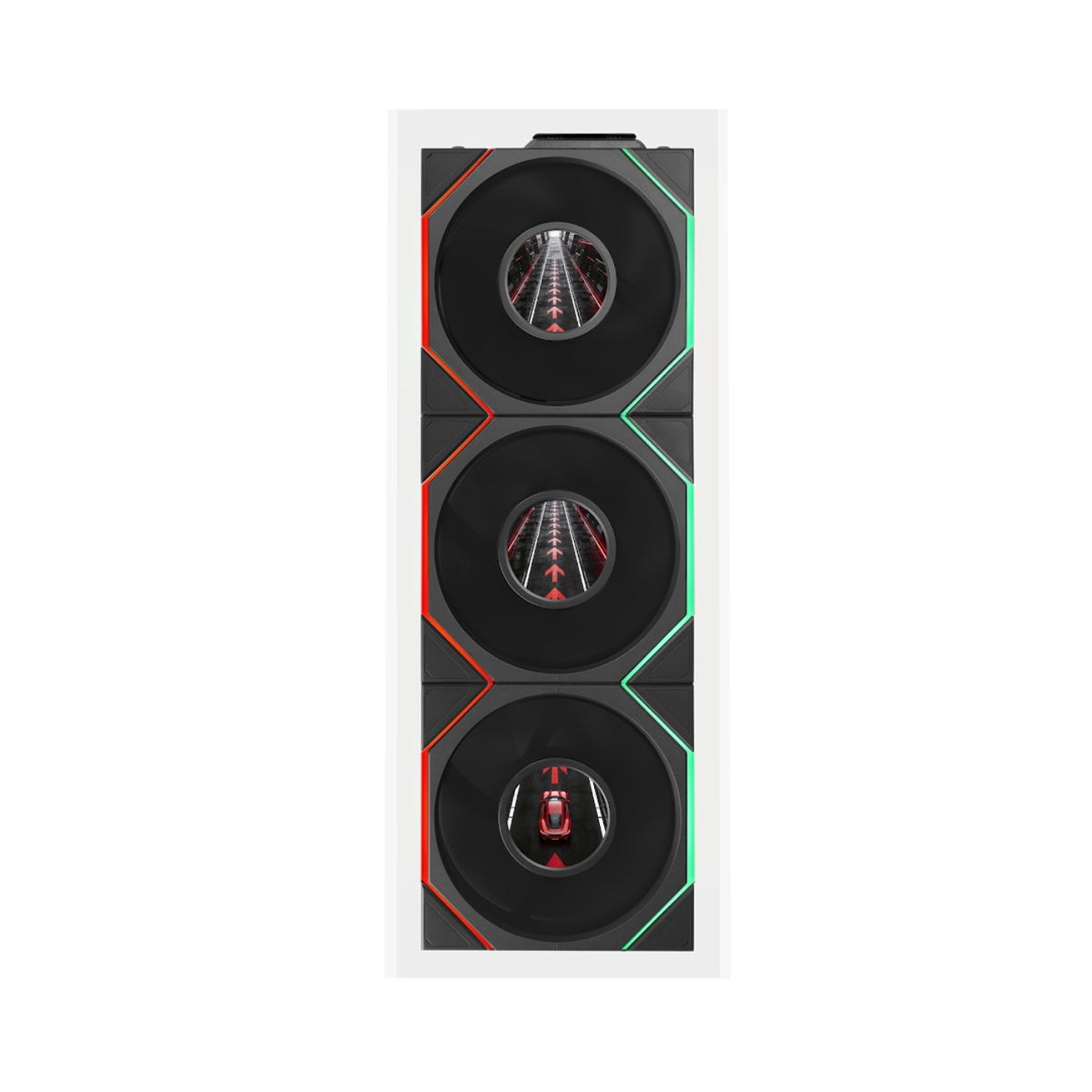 Lian Li Uni Fan TL LCD Flex Reverse 120mm 3-in-1 Pack Cooling Fan (Black, White) (12RTLLCD1F3B, 12RTLLCD1F3W)