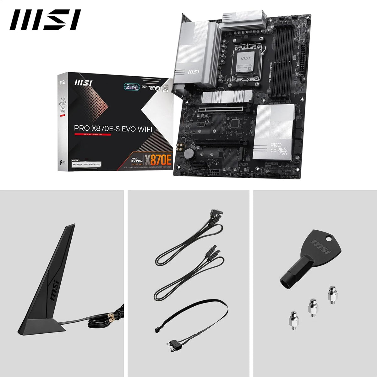 MSI Pro X870E-S EVO WiFi DDR5 AMD Motherboard