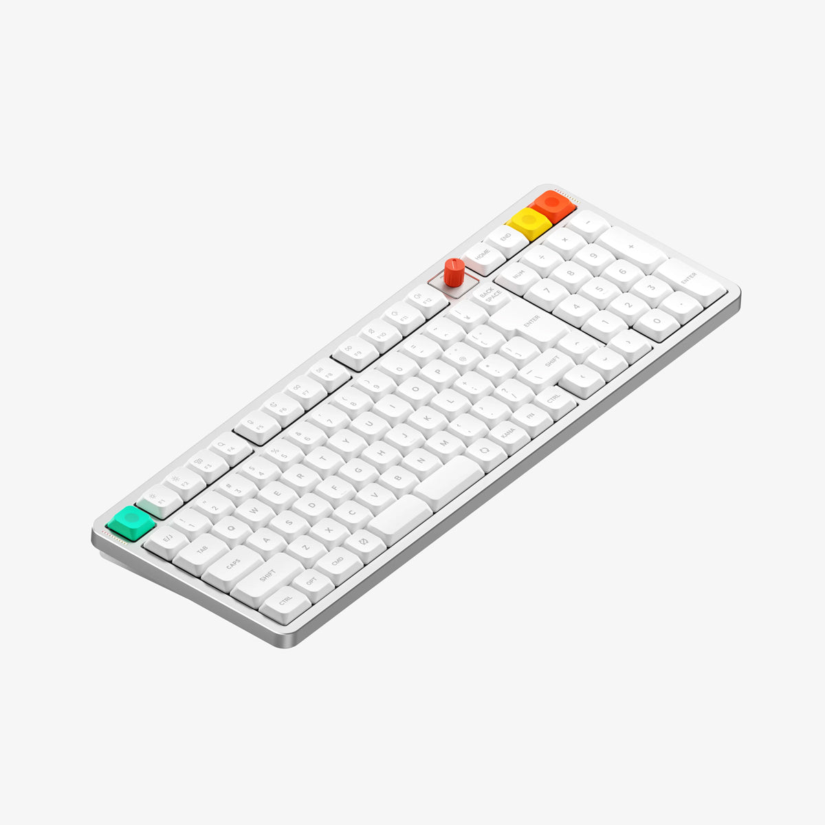 NuPhy Air100 V3 Low-Profile Tri-Mode Wireless Mechanical Keyboard - Nova White