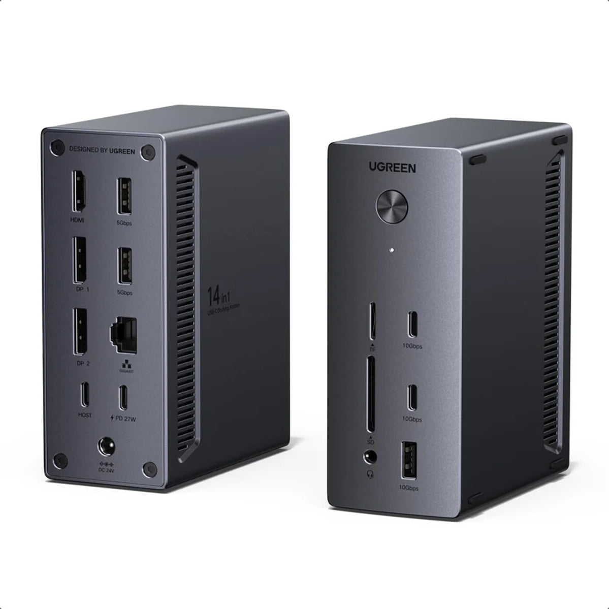 Ugreen 14-in-1 Docking Station - USB-C to HDMI + 2xDP + USB-A 3.2 10G + 2xUSB-C 3.2 10G + 2xUSB-A