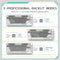 Ajazz AK820 White Backlit Wired 75% Hot-Swappable Mechanical Keyboard