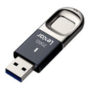 Lexar JumpDrive Fingerprint F35 256GB USB 3.0 Type-A 300MB/s Read Flash Drive (LJDF35-256BBK)