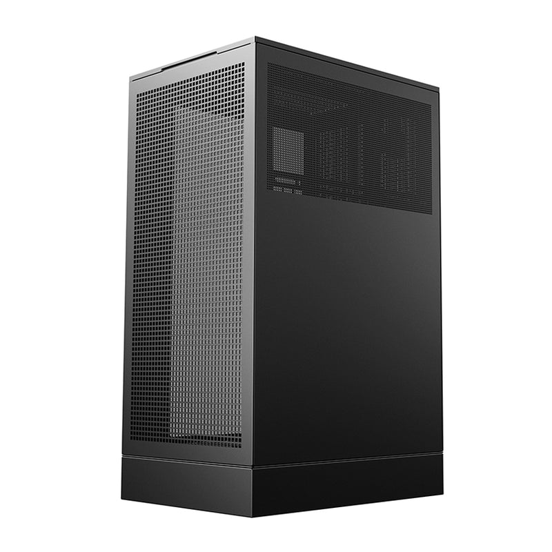 Deepcool CH270 Digital High Airflow Vertical M-ATX Compact Case with Data Screen (Black, White)