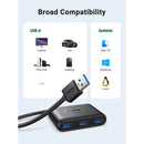 Ugreen USB 3.0 A 4 Ports Hub - 0.5m (Black) (CR113/20290)
