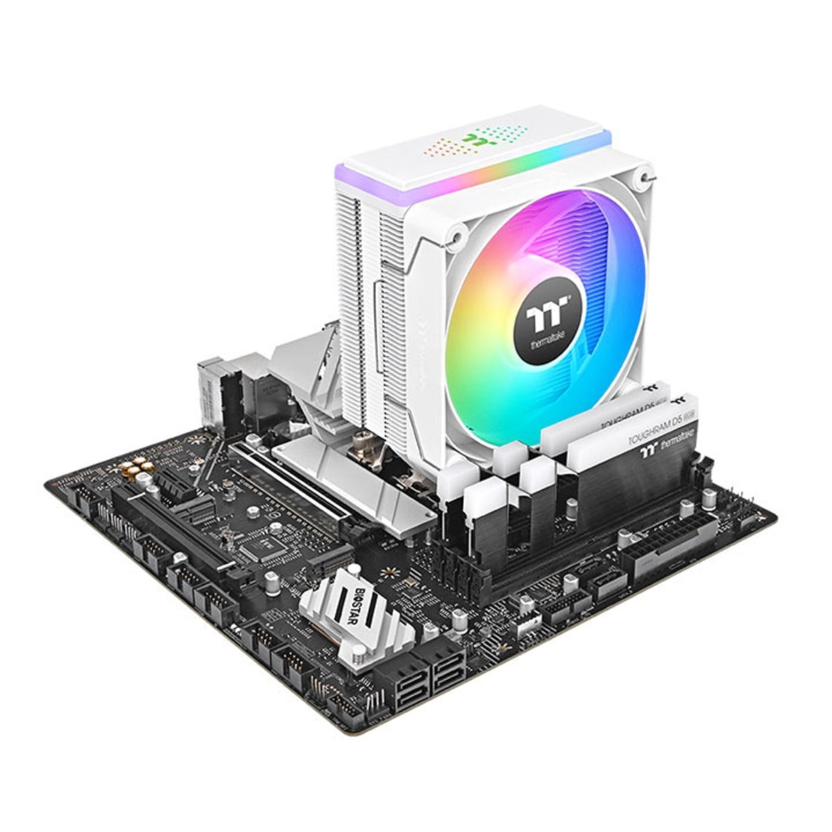 Thermaltake Astria 200 ARGB 210W 4-Pipe CPU Air Cooler (White) (CL-P137-AL12SW-A)