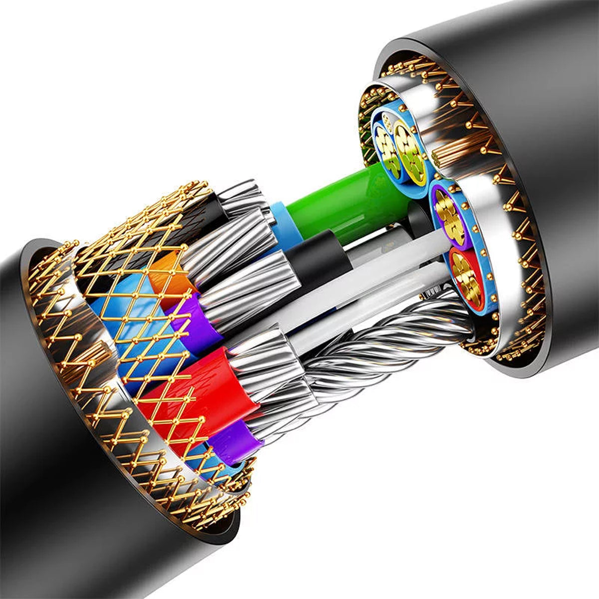 Baseus AirJoy Series USB3.0 Extention Cable 5m (Cluster Black) (B00631103111-05)