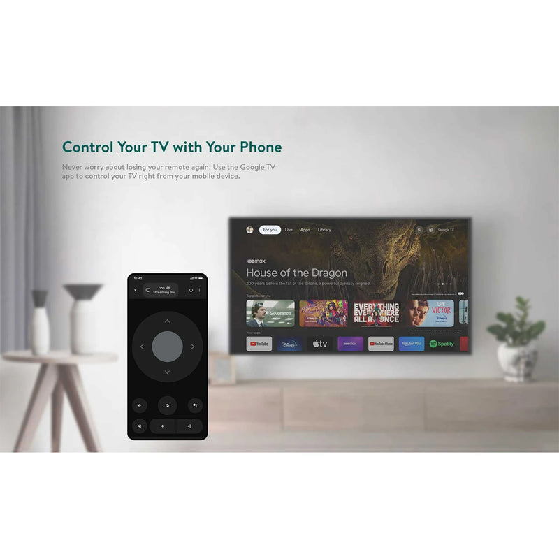 ONN Google TV 4K Streaming Box (Black)