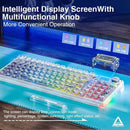 Aula F98 Pro Wireless & Bluetooth 99 Keys 3-In-1 Hot-Swappable Mechanical Keyboard (White)