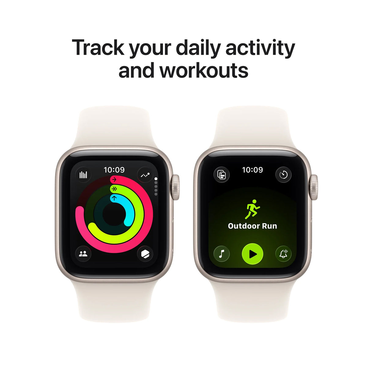 Apple Watch SE 3 GPS 40mm Aluminum Case with Starlight Sport Band M/L