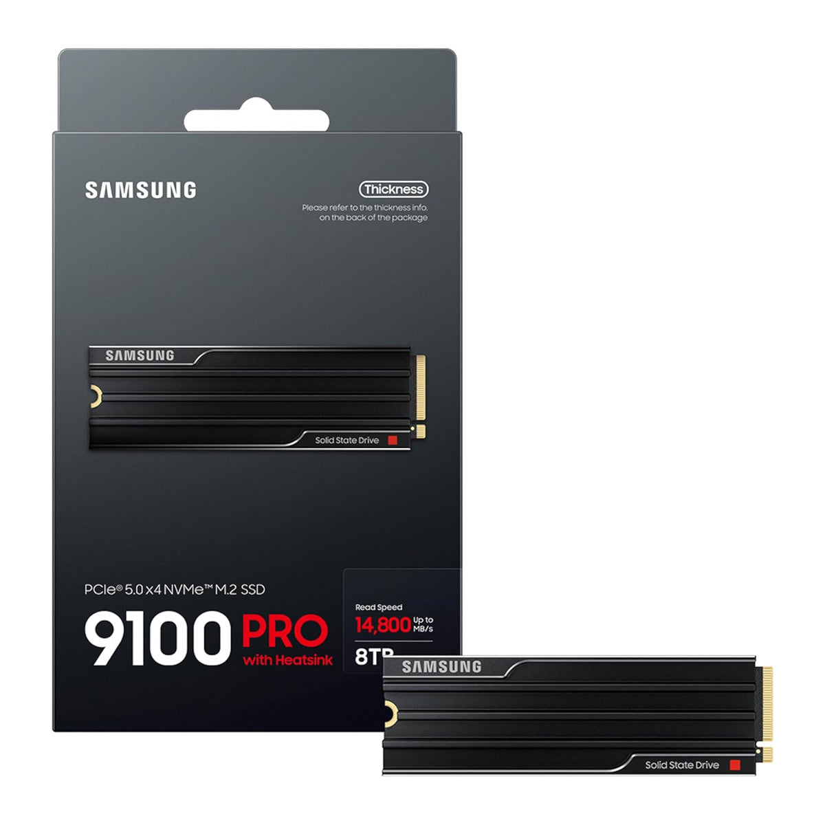 Samsung 9100 Pro PCIe 5.0 x4 NVMe M.2 SSD with Heatsink | DataBlitz