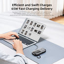 Vyvylabs Power Lite Digital Display Power Bank 20000mAh 65W with C+L Fast Charging Cable