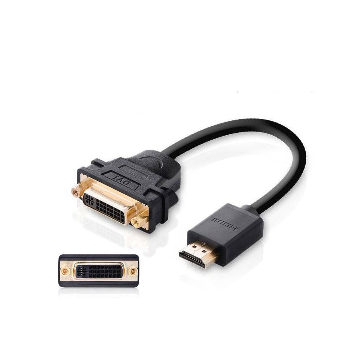 Ugreen HDMI Male to DVI Female Adapter Cable - 22cm (Black) (20136/20136)