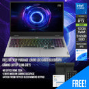 Lenovo LOQ 15IRX10 83JE00GBPH Gaming Laptop (Luna Grey) | 15.6" FHD (1920x1080) IPS 144Hz | Core i5-13450HX | 12GB RAM | 512GB SSD | RTX 5050 | Win 11 Home | MS Office Home 2024 + Lenovo Modern Gaming Backpack + A4Tech FK13M Fstyler Sleek Numeric Keypad