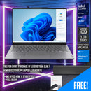 Lenovo Yoga Slim 7 14IMH9 83CV0007PH 14" Wuxga (1920x1080) OLED Laptop i7-Ultra 155H | 16GB RAM | 1TB SSD | Intel Arc | Windows 11 Home | (Luna Grey) | Ms Office Home & Student 2021 | Yoga Sleeve