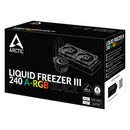 Arctic Liquid Freezer III 240 A-RGB Multi Compatible AIO CPU Water Cooler (Black, White)