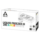 Arctic Liquid Freezer III 280 A-RGB Multi Compatible AIO CPU Water Cooler (Black, White)