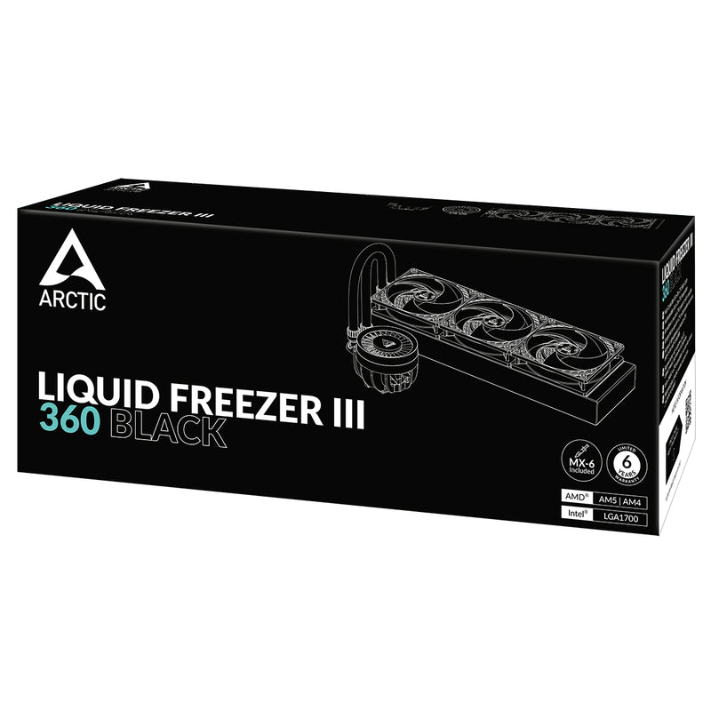 Arctic Liquid Freezer III 360 Multi Compatible AIO CPU Water Cooler (Black) (ACFRE00136A)