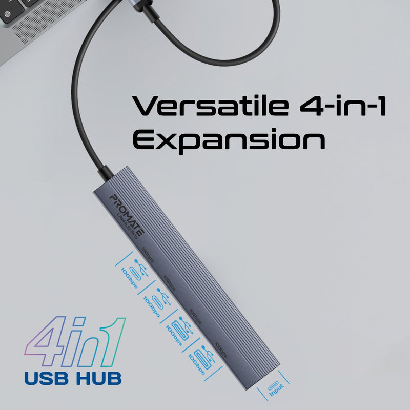 Promate LiteHub-Pro Multi-Port 10Gbps USB-C Data Hub