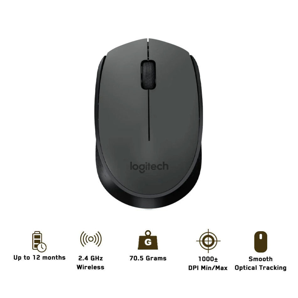 Logitech M171 Reliable Wireless Connectivity (Black)
