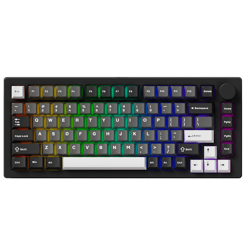 MonsGeek M1 V5 Black & Silver Aluminum Case Multi-Mode RGB Hot-Swappable Mechanical Keyboard