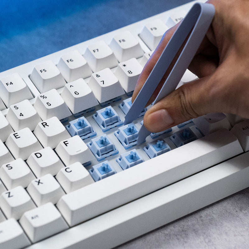 MonsGeek M1 V5 Black on White Aluminum Case Mechanical Keyboard