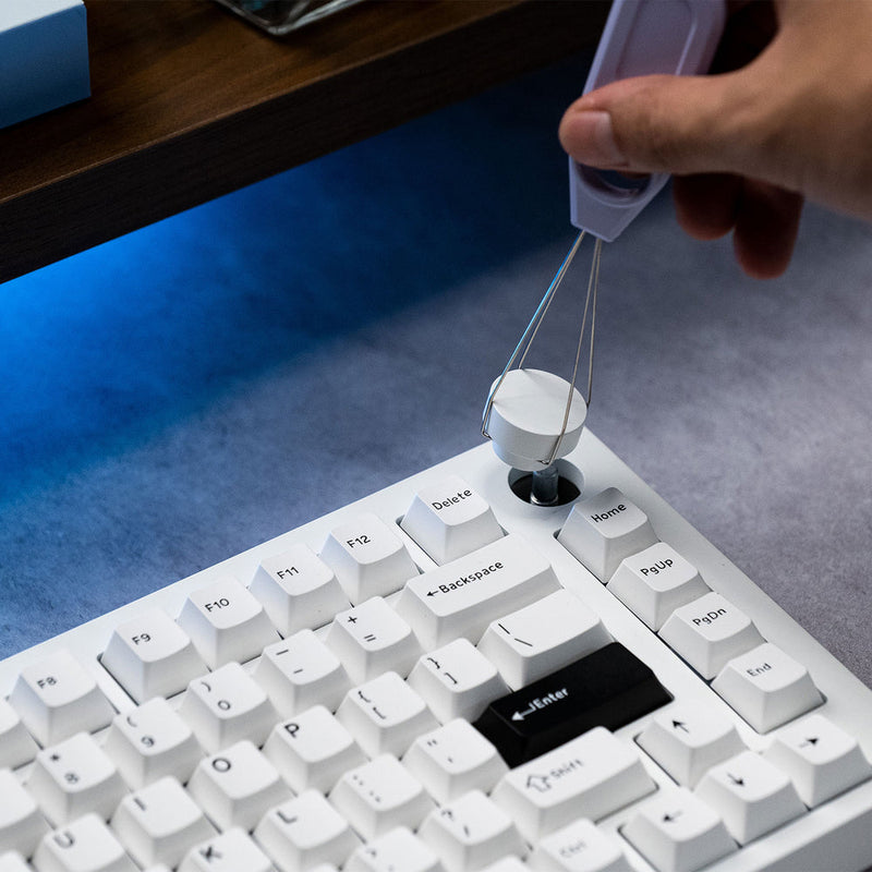 MonsGeek M1 V5 Black on White Aluminum Case Mechanical Keyboard