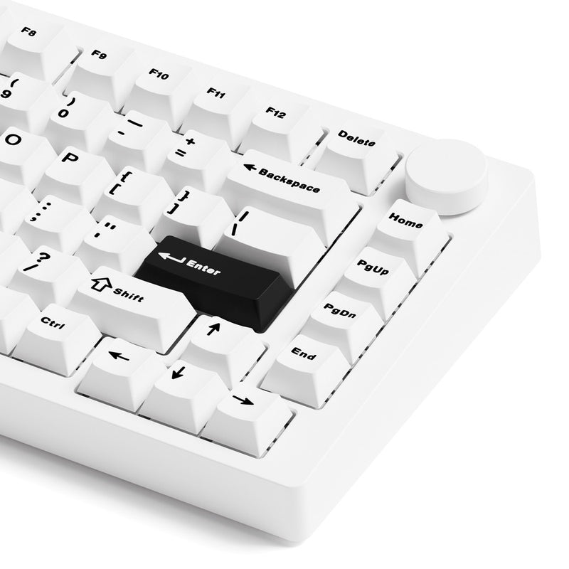 MonsGeek M1 V5 Black on White Aluminum Case Mechanical Keyboard