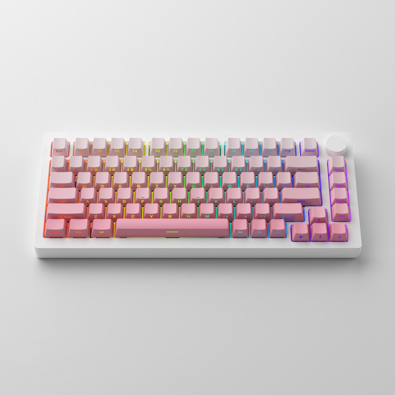 MonsGeek M1W V3 SP Aluminum Case Multi-Mode RGB Hot-Swappable Mechanical Keyboard (Moonlight White)