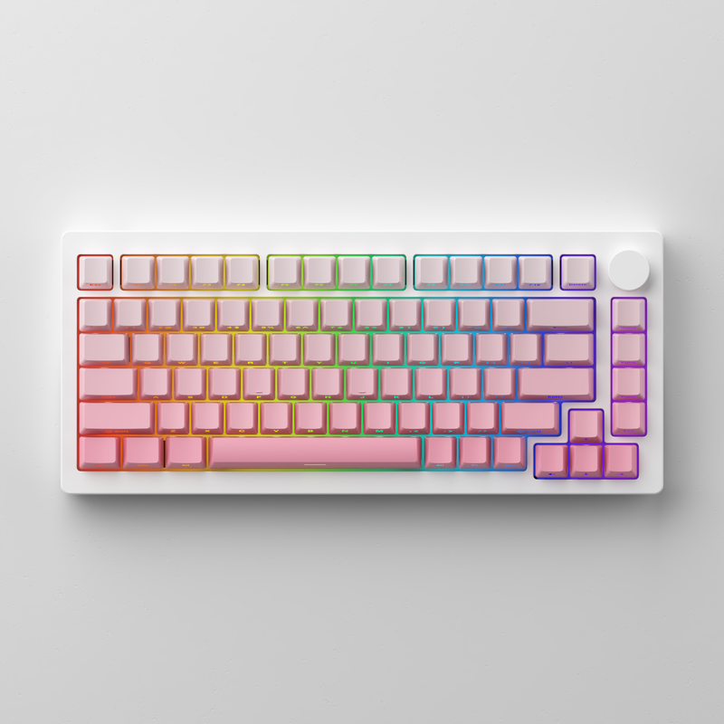 MonsGeek M1W V3 SP Aluminum Case Multi-Mode RGB Hot-Swappable Mechanical Keyboard (Moonlight White)