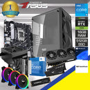 Powered by Asus: M305 Mesh Black  Desktop Gaming PC | Intel Core i5-13600KF 13th Gen | 16GB (2X8GB) RAM | 512GB SSD | RTX 5050