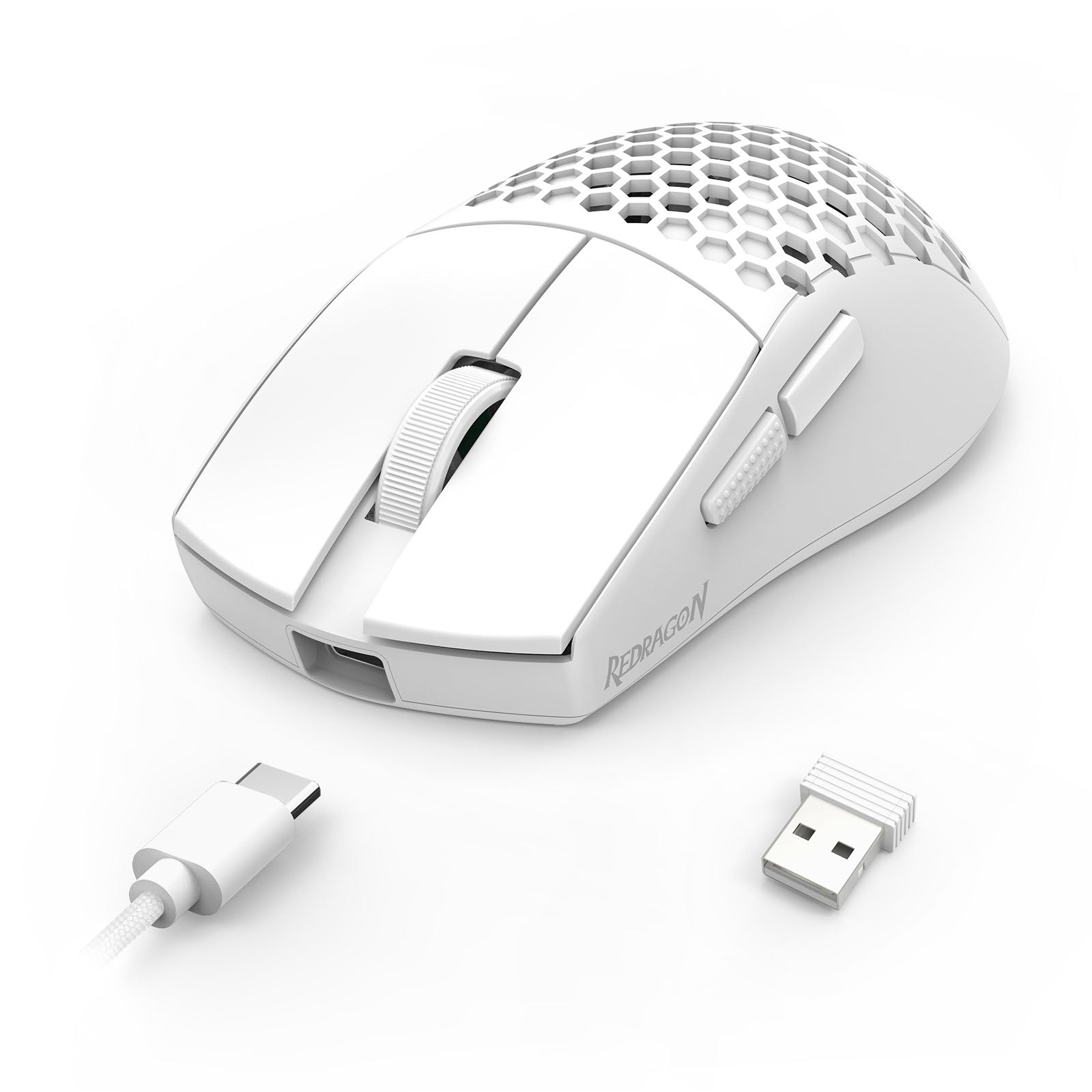 Redragon M725W-LIT Astrolabe Lite 1000DPI 3-Modes Honeycomb Lightweight Gaming Mouse 