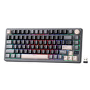 Royal Kludge RK-M75 Tri-Mode RGB 81 Keys Hot-Swappable Mechanical Keyboard Phantom (Blue Switch, Brown Switch)