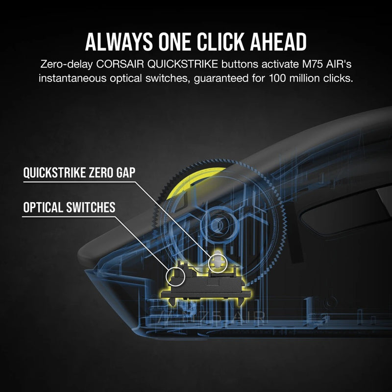 Corsair M75 Air Ultra-Lightweight Wireless Gaming Mouse