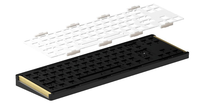 Monsgeek M7W DIY Kit Aluminum Case Multi-Modes RGB Hot-Swappable Mechanical Keyboard