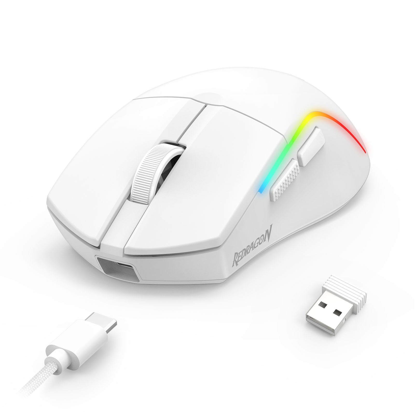 Redragon Deicide Lite RGB Tri-Mode 10000DPI Ultra Lightweight Gaming Mouse (Black, Red, White)
