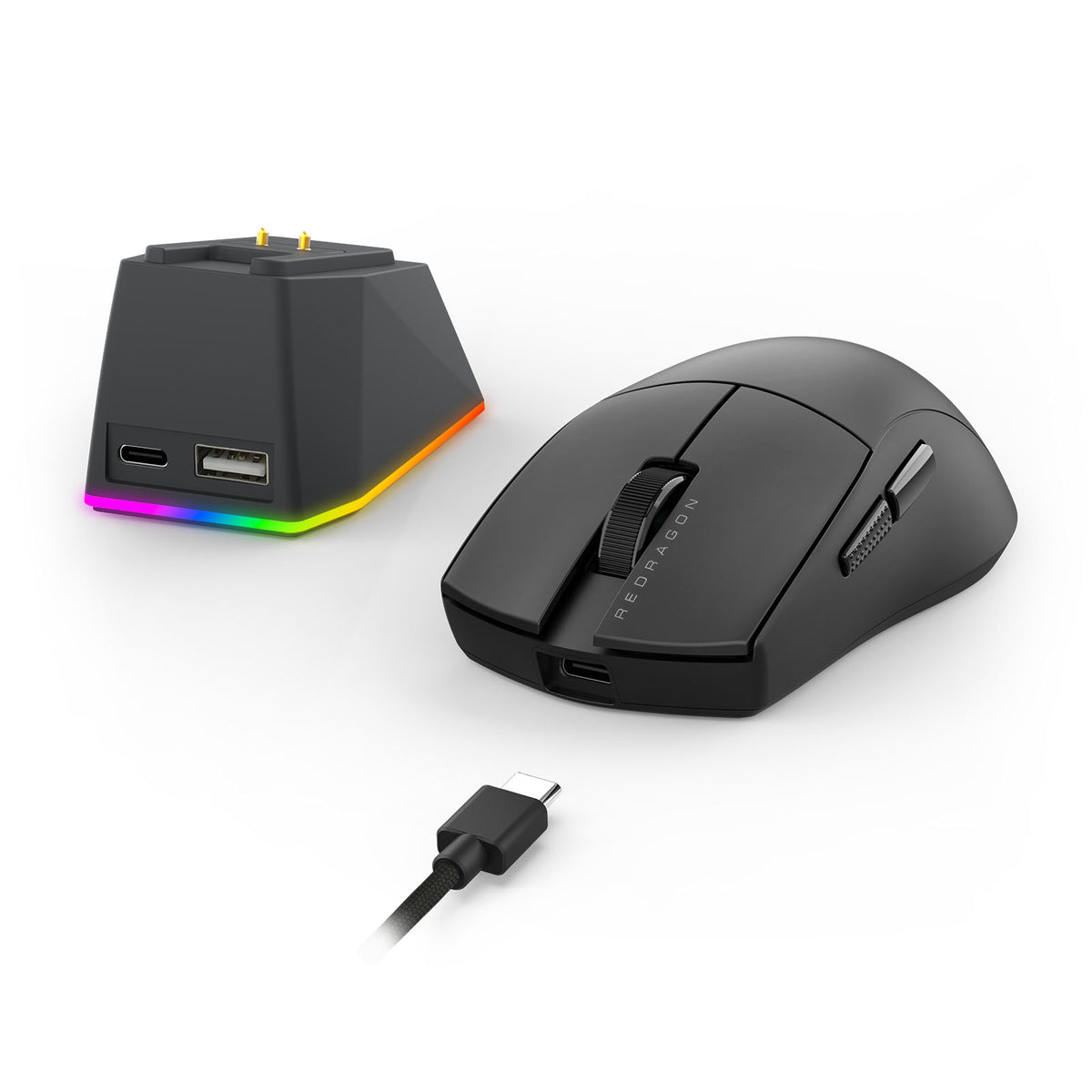 Redragon K1ng Max 45000 DPI 3-Mode RGB Wireless Gaming Mouse