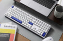 Monsgeek MG108B Blue on White RGB Hot-Swappable Mechanical Keyboard (TTC Gold Red)