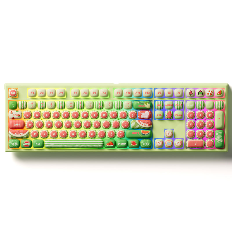 Akko x MonsGeek MG108B Watermelon Multi-Mode RGB Hot-Swappable Mechanical Keyboard