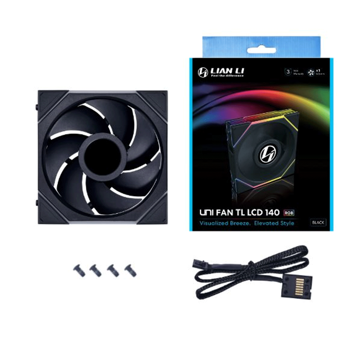 Lian Li Uni Fan TL LCD 140 RGB 140MM Fan Single Pack