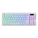 Ajazz MK87 Pro RGB Tri-Mode Mechanical Keyboard (Original Contour White) (White Peach Switch)
