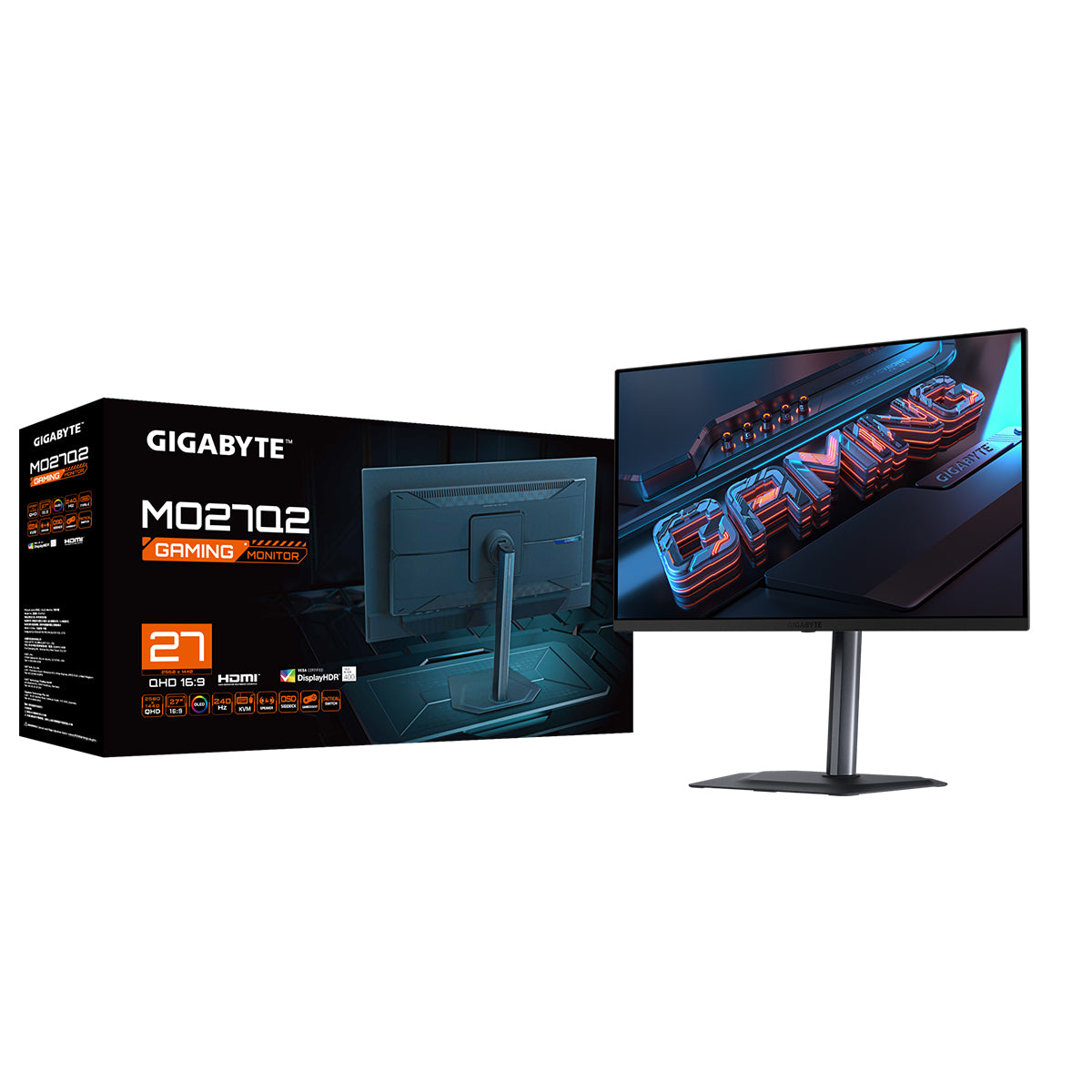 Gigabyte MO27Q2 27 QHD (2560x1440) QD-OLED 240Hz 0.03MS GTG DisplayHDR 400 Gaming Monitor