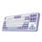 Ajazz AK870 RGB Tri-Mode 87-Keys TKL Gasket-mounted Hot Swappable Mechanical Keyboard (Purple/White/Blue) (Maillard Switch)