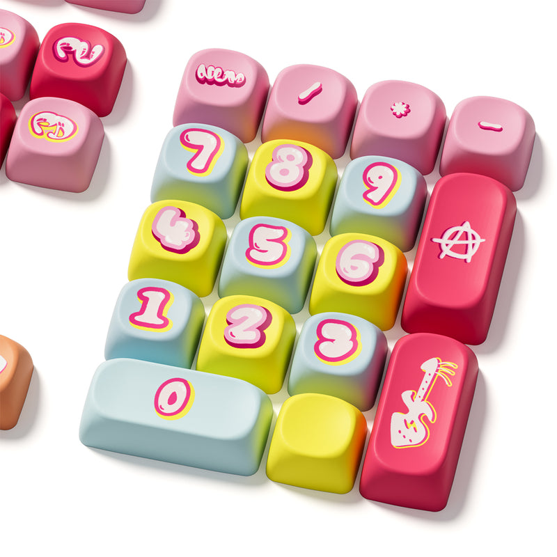 Akko Rainbow Candy Keycap Set MOA Profile 140 Keys