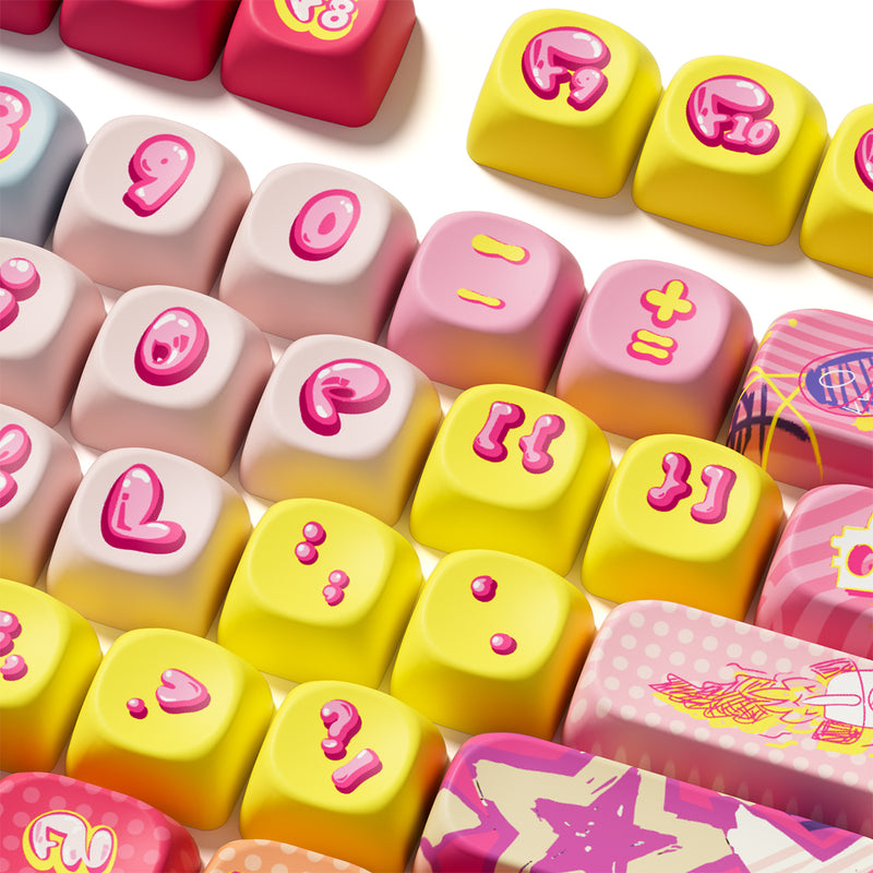 Akko Rainbow Candy Keycap Set MOA Profile 140 Keys