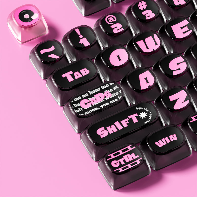 Akko Pink Phantom Keycap Set MOA Profile 139 Keys